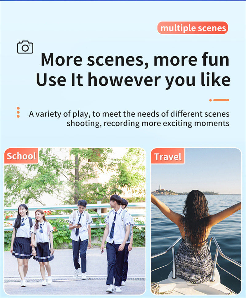 Retro Mini Camera With Screen Indoor Home Outdoor 1080p HD Portable Very Small Camera Video Support Holiday Gifts