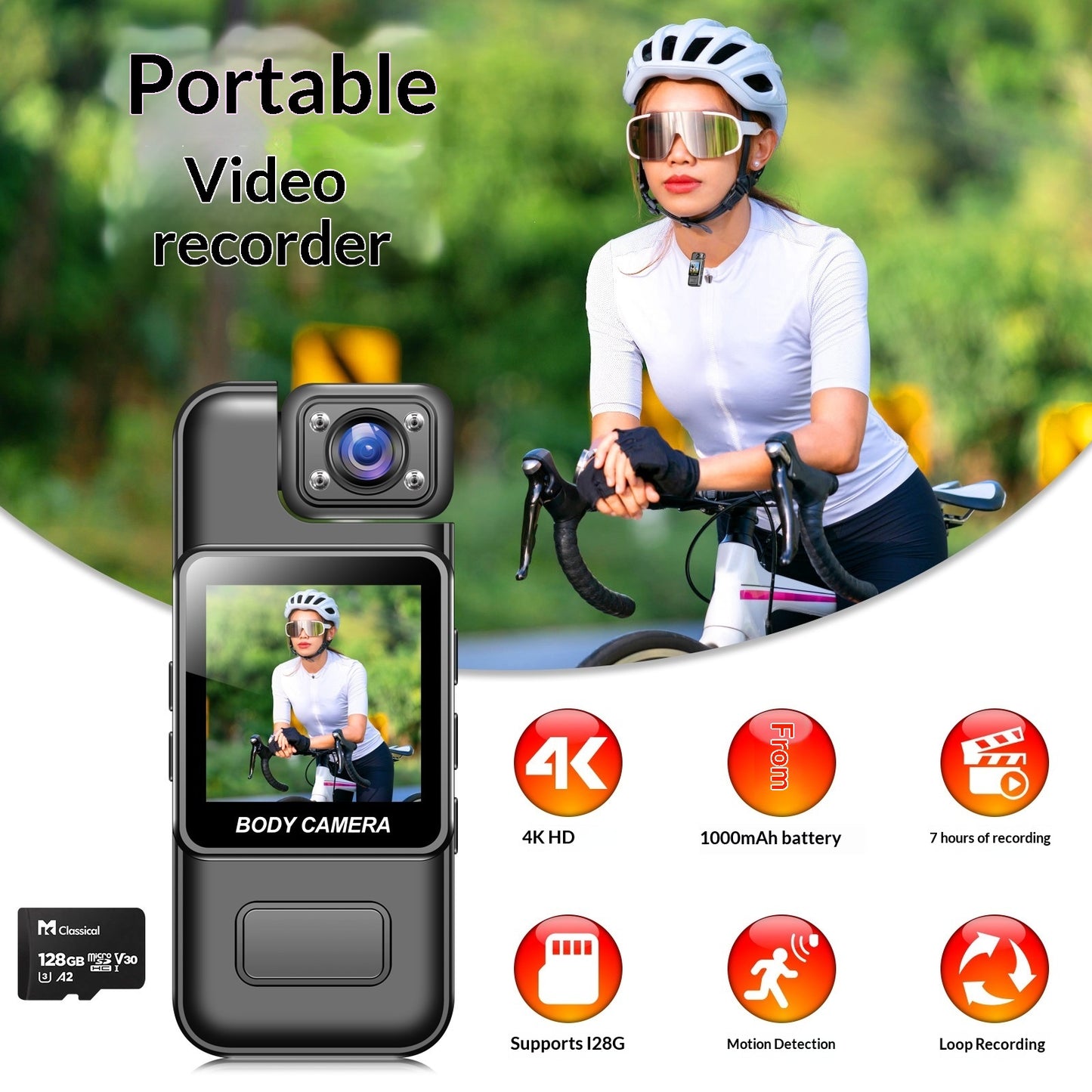 Handheld Pocket Mini Camera Portable Bike Sports Camera