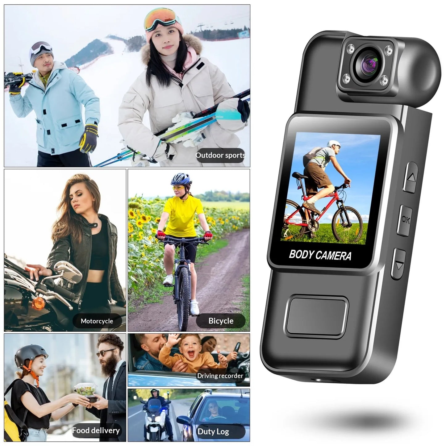 Handheld Pocket Mini Camera Portable Bike Sports Camera